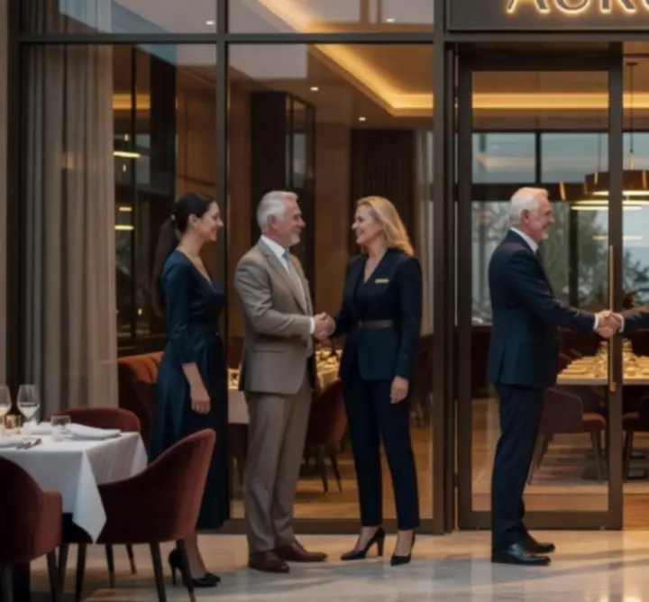 Visszatérő törzsvendégek egy elegáns asztalnál, borral és kártyapaklival.